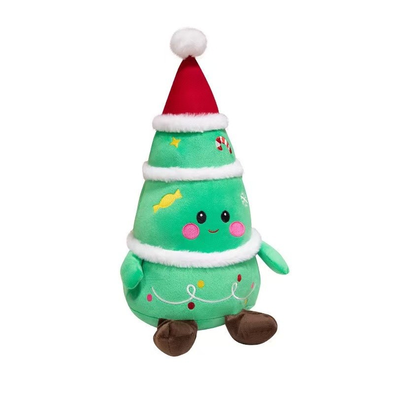 Christmas Plush Toy-Santa Claus, Christmas Tree&Gingerbread Doll, Soft Stuffed Holiday Decoration high quality